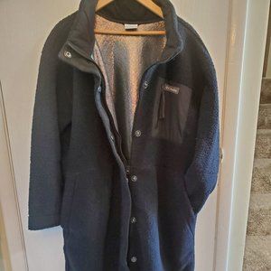 Women's Black Columbia Fleece Omni-Heat Coat 2XL